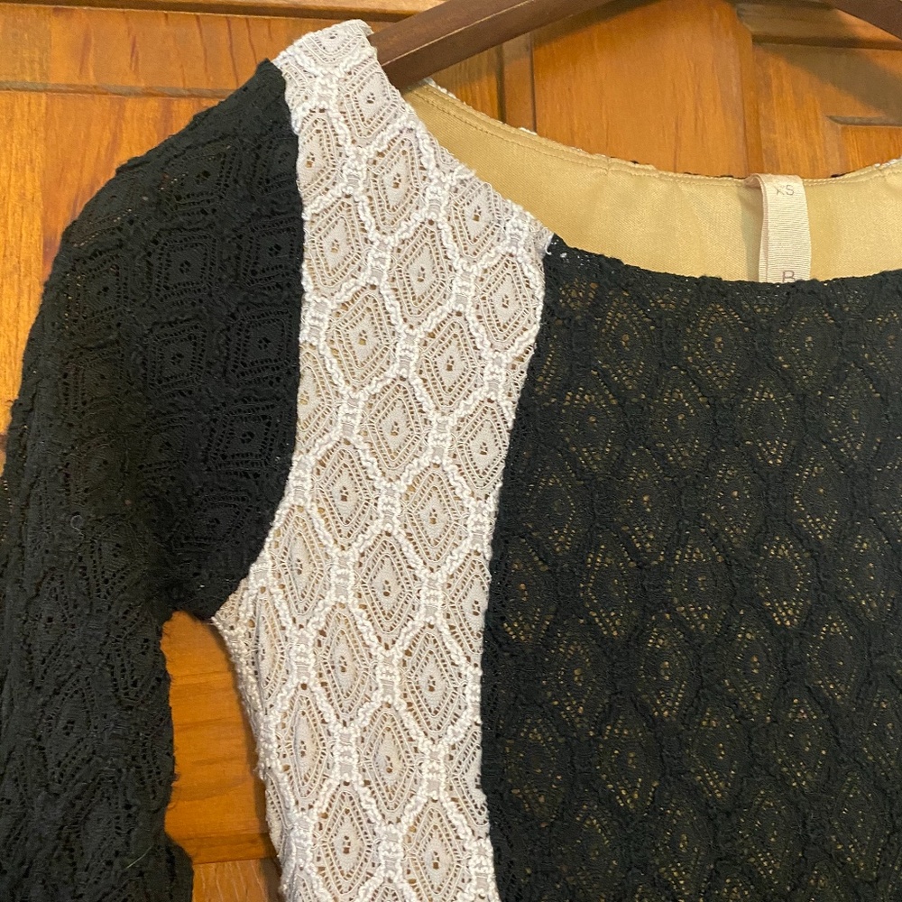 Bailey 44 Alexis Lace Dress in Black and White XS - Picture 5 of 11